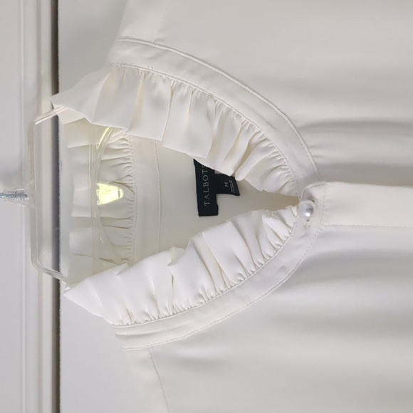 Talbots - Ruffle Trim Blouse - Ivory - Picture 2 of 7